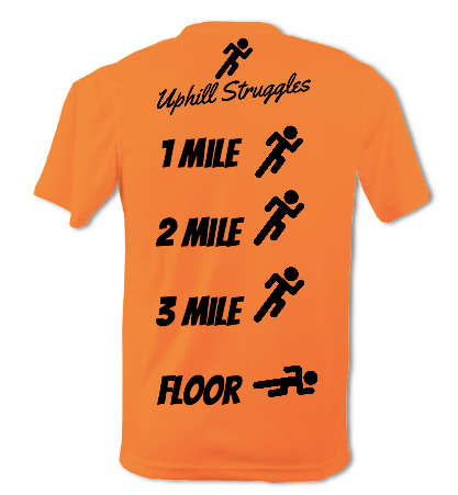 1 Mile 2 Mile 3 Mile Floor Mens Tee