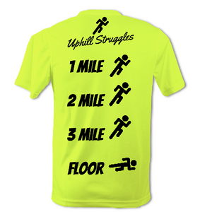 1 Mile 2 Mile 3 Mile Floor Mens Tee