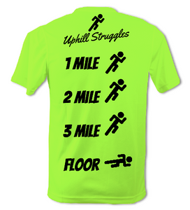 1 Mile 2 Mile 3 Mile Floor Mens Tee