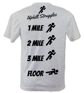 1 Mile 2 Mile 3 Mile Floor Mens Tee