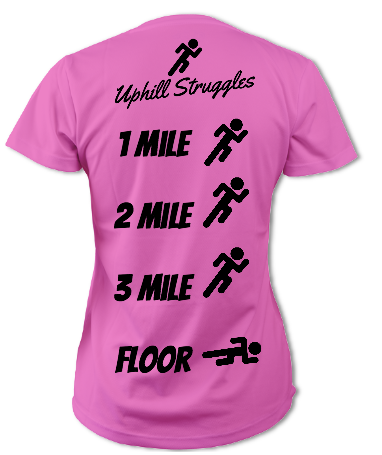 1 Mile 2 Mile 3 Mile Floor Womens Tee