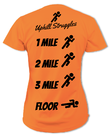 1 Mile 2 Mile 3 Mile Floor Womens Tee