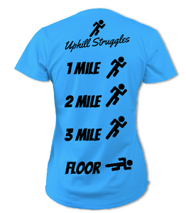 1 Mile 2 Mile 3 Mile Floor Womens Tee