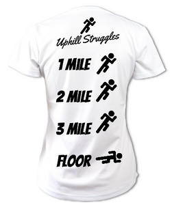 1 Mile 2 Mile 3 Mile Floor Womens Tee